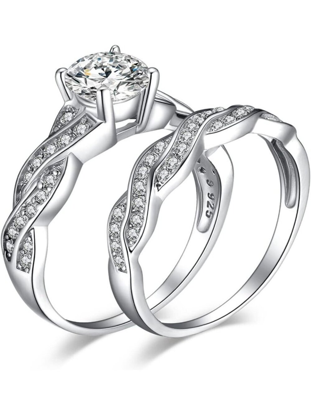 Stunning Women's Wedding Bands & Engagement Rings with Cubic Zirconia Sparkle